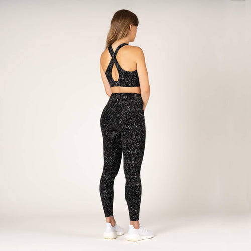 Reflective Glow In The Dark Leggings And Black Yoga Pants With